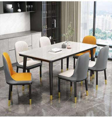 China Rectangular rock dish dining table (from NEW from the family others) 2023 adjustable simple small family restaurant for sale