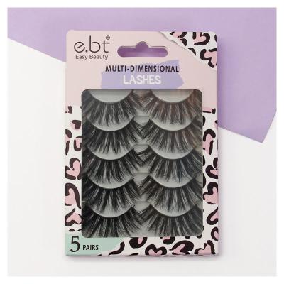 China Feather Eye Lashes 3d Mink Lashes 3D Lashes Eyelash Vendor Customized Boxes for sale