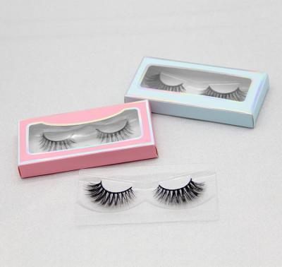 China Hand Made Thick Band Feather Full Lashes Loose Faux Mink Eyelashes Hair Extension Packaging Mink 3D Fan Fur Real for sale