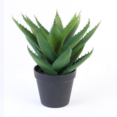 China Wholesale Artificial Simulation Aloe Agave Plants Simulation Fake Aloe Indoor And Hotel Decorative Plastic Plant for sale