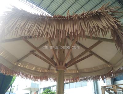 China Envireoment Friendly Brief Resorts Easy To Carry Thatch Umbrella for sale