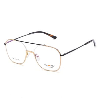 China For Reading Glasses Gray Jack 5091 Wholesale Hot Sale Fashion Eyewear Metal Glasses Frames For Women Men for sale