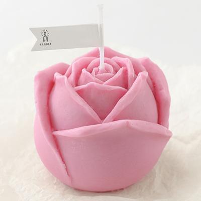 China Lasting Weddings Up To 24 Hours Wedding Decor Bath And Bodies Rose Shape Aromatherapy Candle Custom Home Candles for sale