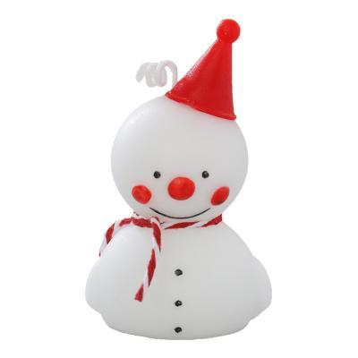 China Eco-Smokeless Paraffin or Soy Wax Factory Solid Snowman Custom Elk Shaped Candles for Home Gifts Custom Candles Christmas Ornaments Christmas Decoration for sale