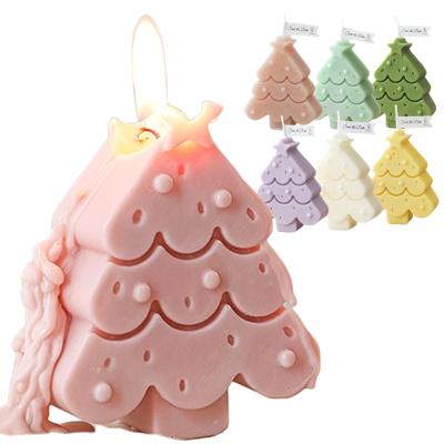 China Weddings Factory Candles Wholesale Christmas Tree Shaped Candles For Home Business Gifts Christmas Decoration Supplies for sale