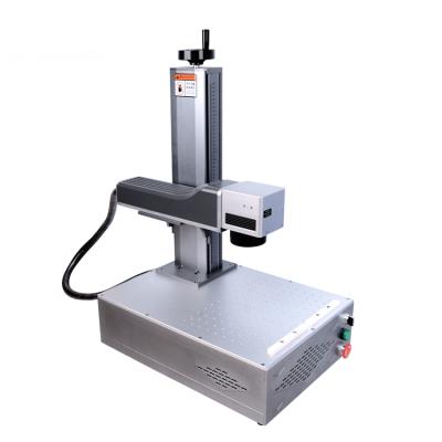 China Laser Marking 20w 30w Raycus Laser Engraving Machine Metal Marking Portable Fiber Optic Spotting Laser for sale