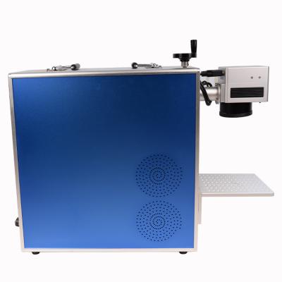 China Laser marking 30W 20w 10w fiber laser marking machine Raycus portable laser source marker for metal pipe tube for sale