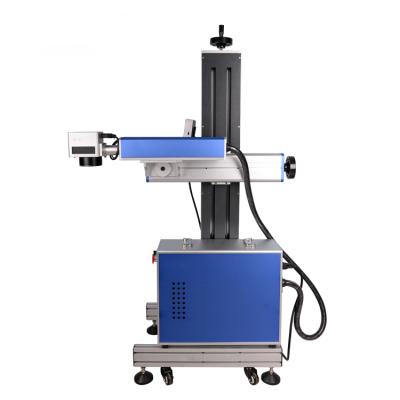 China Laser Marking Fiber Online Flying Metal Etching Laser Marking Machine 20W 30W For Silver Gold CU Alloy Metal Watch for sale