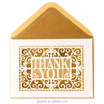 China Europe Novelty Design Handmade Decoration Greeting Card Thank You Card for sale