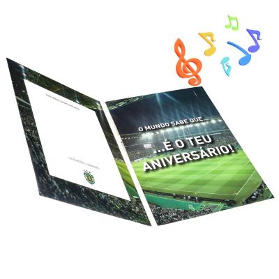 China Europe 20sec High Quality Audio Custom Greeting Card 10sec Music Card 30sec Greeting Cards With Sound for sale