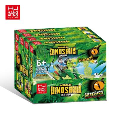 China Plastic Building Block Toy 4PCS/BOX K Paradise Kids World Dinosaurier Kit Spielzeug Dinosaur Bricks Car Toys Set for sale