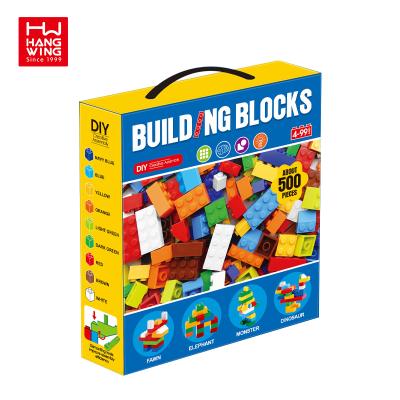 China ABS Compatible Toy Brick Toy Wholesale 500/1000Pcs DIY Plastic Building Kit Compatible With Small Particle Building Block Set for sale