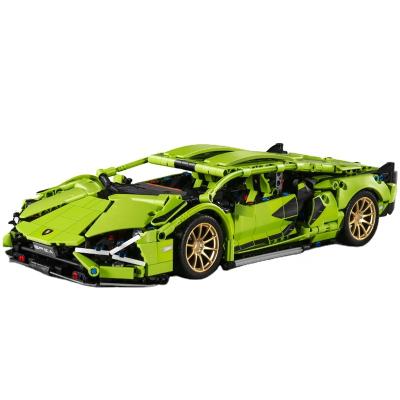 China 1254Pcs Electronic Toy Kids Rc Diy Bricks Toys Educational Remote Blocks Racing Blocks Radio Control Sports Car Green Model Building Block Set for sale