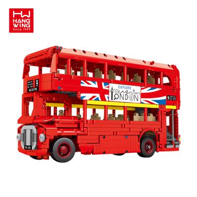 China Educational Remote Control Model Toy 1663Pcs Diy Electric Bus Building Toys Radio Bricks Kit Assembling Rc Building Block Car Set for sale