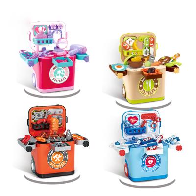 China Music Suitcases Sound Soft Lights Suitcase Sets Small Bedroom Jewelry Giocattoli By Ragazze Toys For Girls 20*17.5*23 for sale