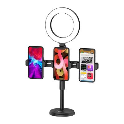 China KAKU 360 Adjustable Rotation Live 3 Cell Phone Flowing Desktop Holder For Mobile Phone for sale