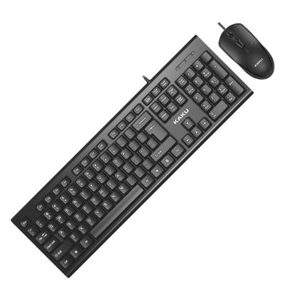 China 2.4G USB keyboard mouse KAKU KSC-502 MINGJIAN USB wired keyboard and mouse set for sale