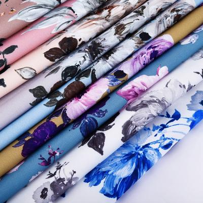 China Custom Woven Stretch OEM Stretch Polyester Digital Printing Super Soft Lightweight Fabrics for sale