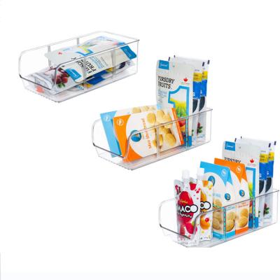 China High Quality Clear Transparent Stackable Organizer Bins Box Fridge and Freezer Storage Soda Cosmetics Box for sale