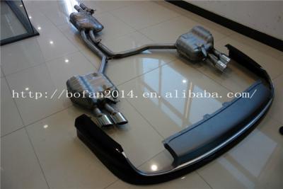 China 304 Stainless Steel A8 Type Cat-Back 2015~on S8 System Two Pair Muffler Exhaust System With Diffuser for sale