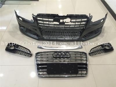 China Plastic A8 2015~ON to S8 pretending bumper with grille bodykit for sale