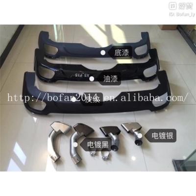 China X5 F15 M-sport style rear plastic diffuser with tail pipe for sale