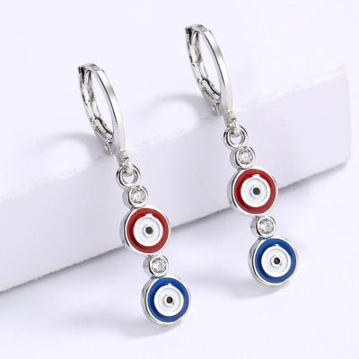 China Fashion jewelry KYED0785 new exquisite handmade circle enamel earring women's epoxy jewelry for sale