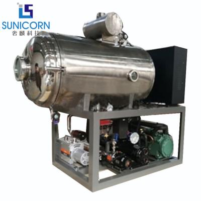 China 500kg Capacity Industrial Lyophilizer , Rotary Freeze Dryer Chamber Design for sale