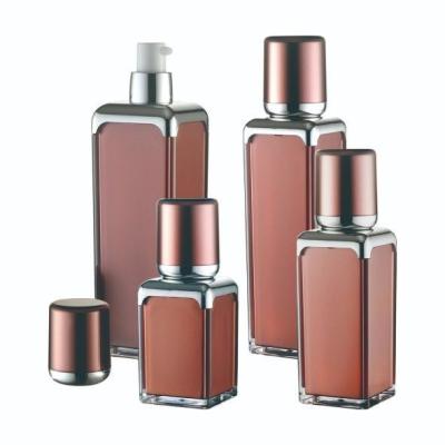 China Garrafa de empacotamento cosmética da garrafa 15ml 30ml 50ml 100ml da loção do quadrado JL-LB303 à venda