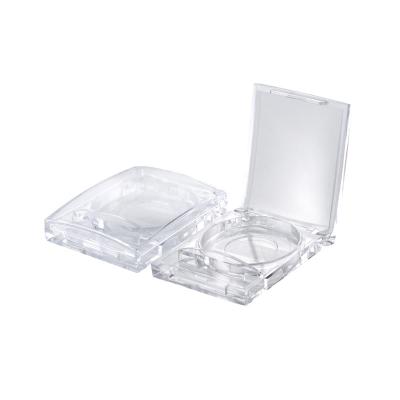 China Caja cosmética del sombreador de ojos del envase JL-EC207 con los envases vacíos Mini Clear Cosmetic Eyeshadow Case del maquillaje de la cacerola del cepillo en venta