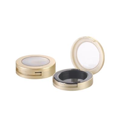 China JL-EC211 Round Powder Cosmetic Eyeshadow Case Powder Compact Case Empty Plastic Cosmetic Packaging Round Pressed Powder for sale