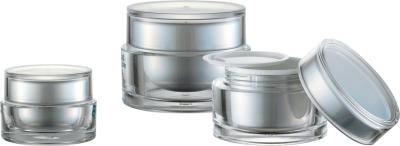 China JL-JR804 15g 30g 50g PMMA Skin Care Cream Jar With Disc for sale