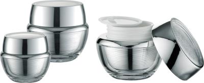 China JL-JR814 PMMA Cream Jar 15g 30g 50g Acrylic Cosmetic Containers for sale