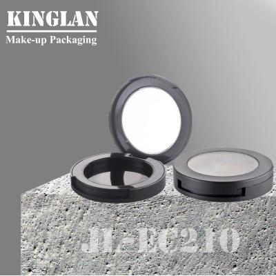 China JL-EC210 Plastic Packaging Round Eyeshadow Case Makeup Palette Empty Eyebrow Case Box Container for sale