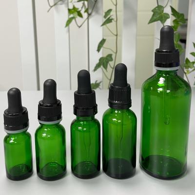 China Amber Green Blue Brown Dropper ajustou-se para produtos essenciais de Skincare à venda