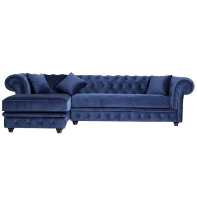 China Corner Sofa Latest Design American Style Set Chesterfield Corner Sofa for sale