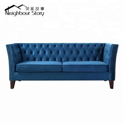 China Leather OR Velvet Fabric Chesterfield Sofa Chesterfield SOFA Factory Furniture Design Sectional for sale