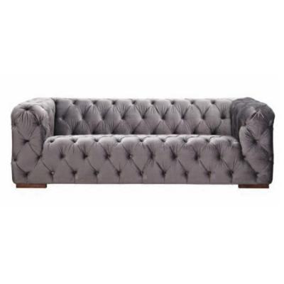 China Set Design Chesterfield Blue Velvet Sofa Fabric Sectional Chesterfield Sofa Chesterfield Fabric SOFA Luxury Crushed Velvet Sofa For Living Room for sale