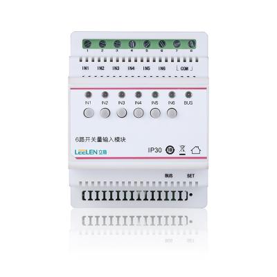 China Fireproof PC LEELEN New Arrival Security 6 Way Intelligent Switch Input Module for sale