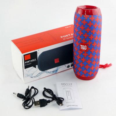 China US Warehouse TG117 Usb Player BT Wireless Speaker Waterproof Super Quality Outdoor Wireless Speaker for sale