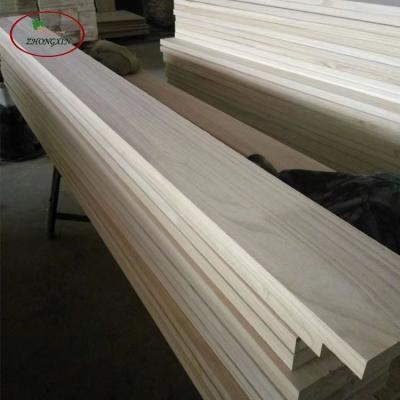 China Modern Customized Solid Wood Panel Edge Glued Panels Paulownia Wood For Furniture for sale