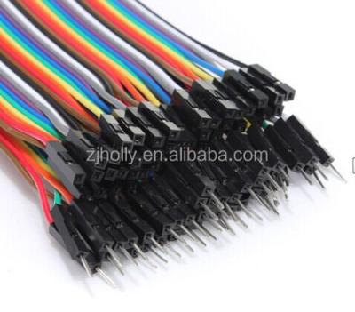 China Wire Harness Electronic Components 1 Pin Male To Female Line 20cm Random Color for sale