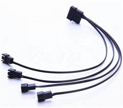 China COMPUTER PC Fan Molex Cable to 4 Fan Splitter Cable for sale