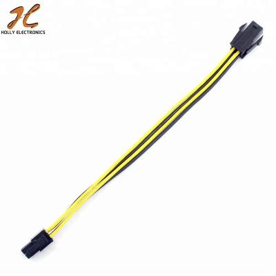 China 4Pin COMPUTER CPU Power Supply Extension Cable Desktop 4 Pin 4P ATX Power Male to Female Connector Cable 20cm Wire 18AWG for sale