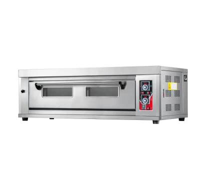 China Outdoor Commercial Bakery One Deck Two Trays Oven Bread Gas Commercial Bakery Oven for sale