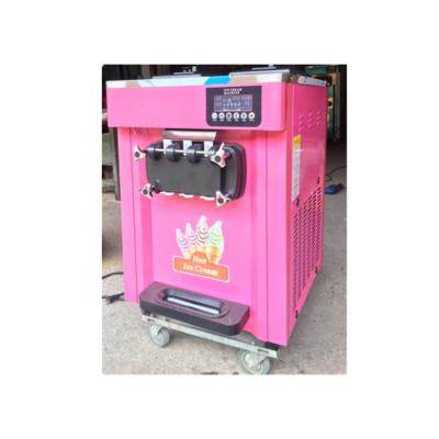 China Frozen Food Factory Mini Table Top 3 Flavor Factory Price Soft Ice Cream Inscription Machine for sale