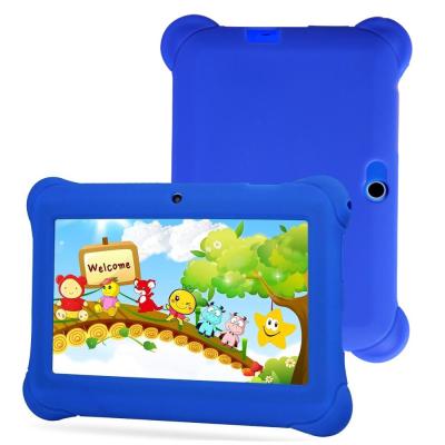 China Cheapest Educational 7inch Kids Android Tablet PC 1024*600 Display 512+8G Quad Core With Tablet Case for sale