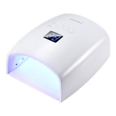 China Home Use+travel 2022 rechargeable wireless private label UV gel led cordless 48w 30 LED nail lamp for homeuse for sale