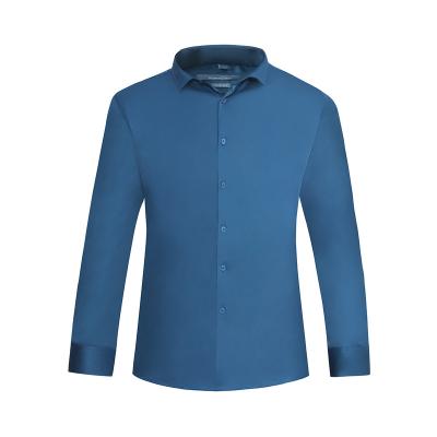 China Polyester / Cotton Casual Solid Long Sleeve Men's Shirt for sale