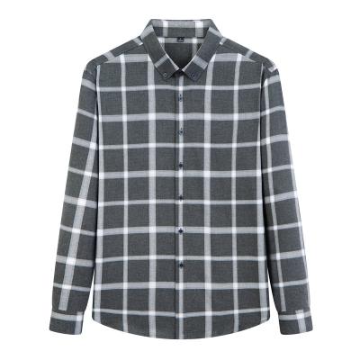 China 100% Cotton Spring and Autumn Casual Plaid Men's Shirt for sale